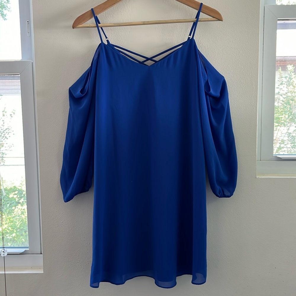 Naked Zebra blue dress